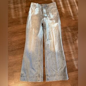 We The Free Light Blue High Rise Wide Leg Jeans